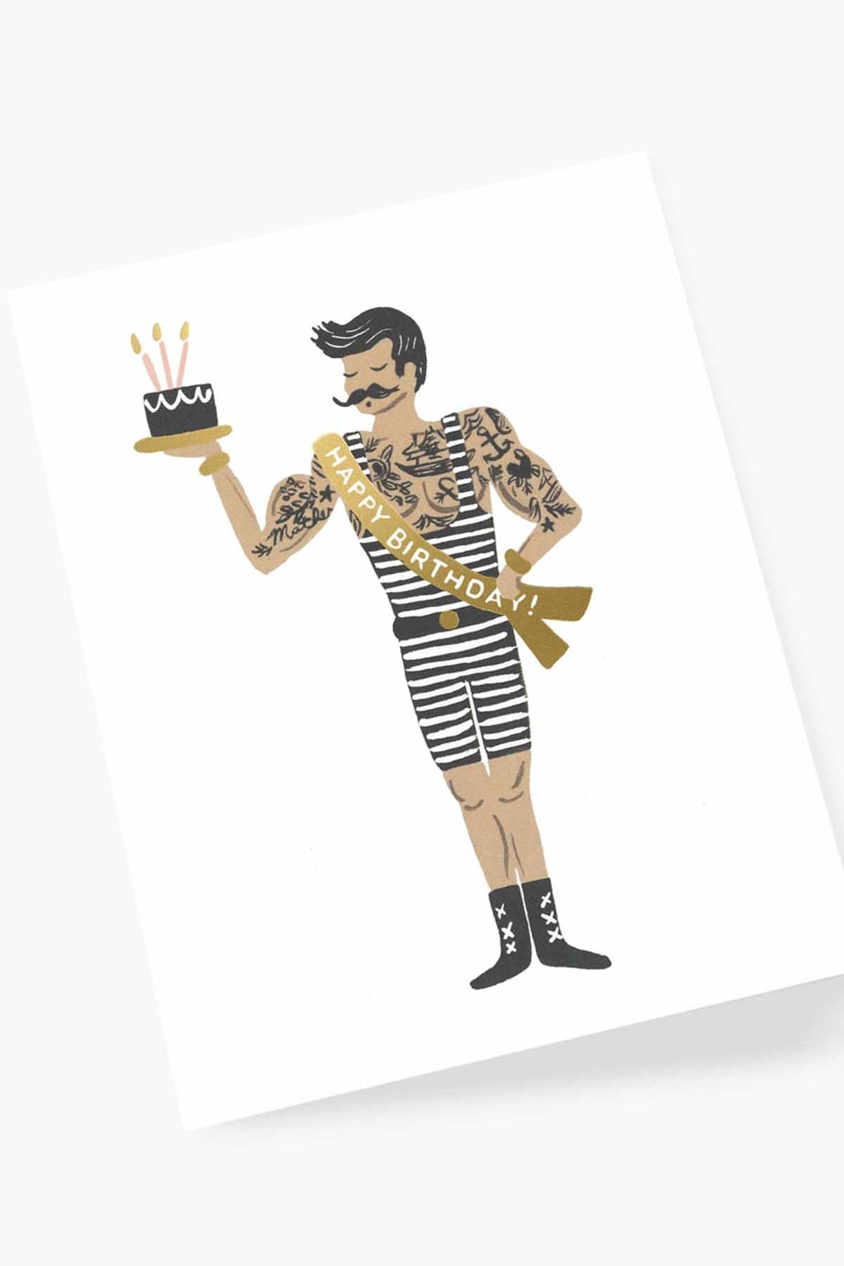 Strongman Birthday Card