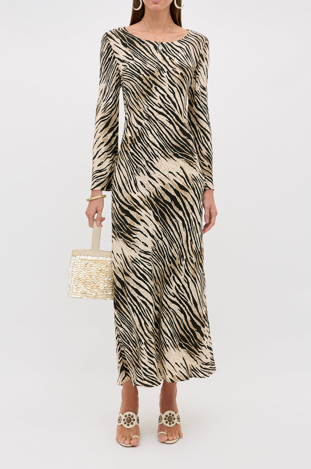 Amal Dress Cooper Tiger Beige