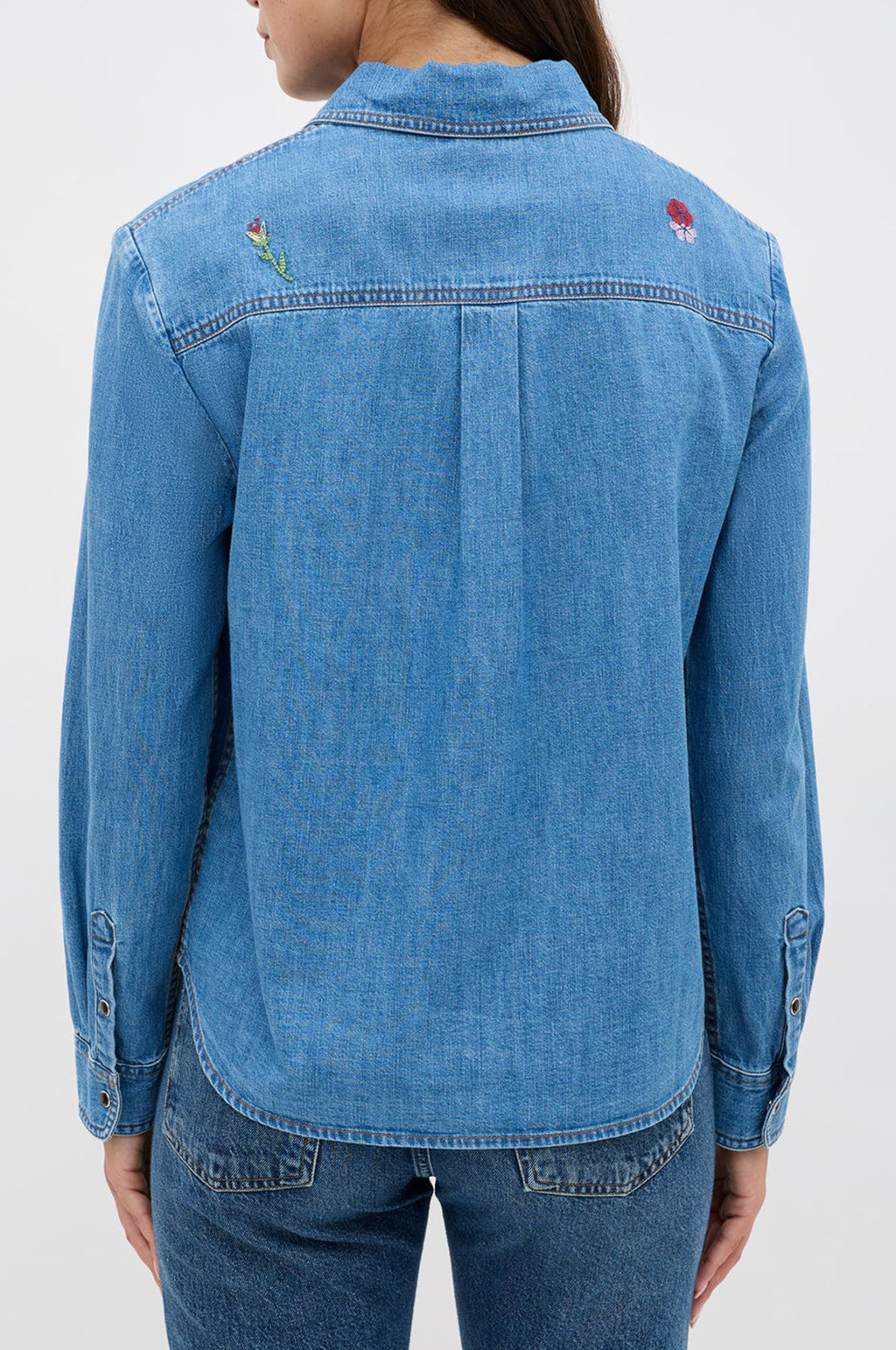 Edaline Top Sadie Embroidery Light Vintage