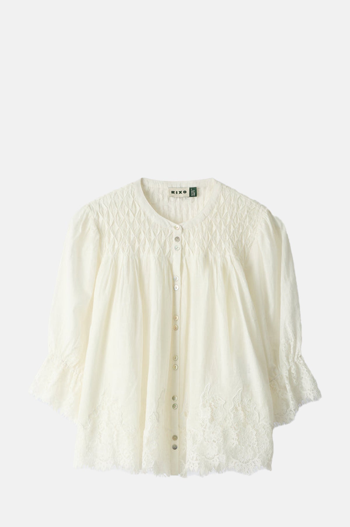 Rixo Erika Top Ivory.