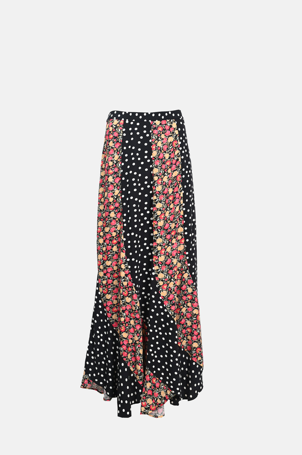 Rixo Gracella Skirt Shell Spot Mix Black.
