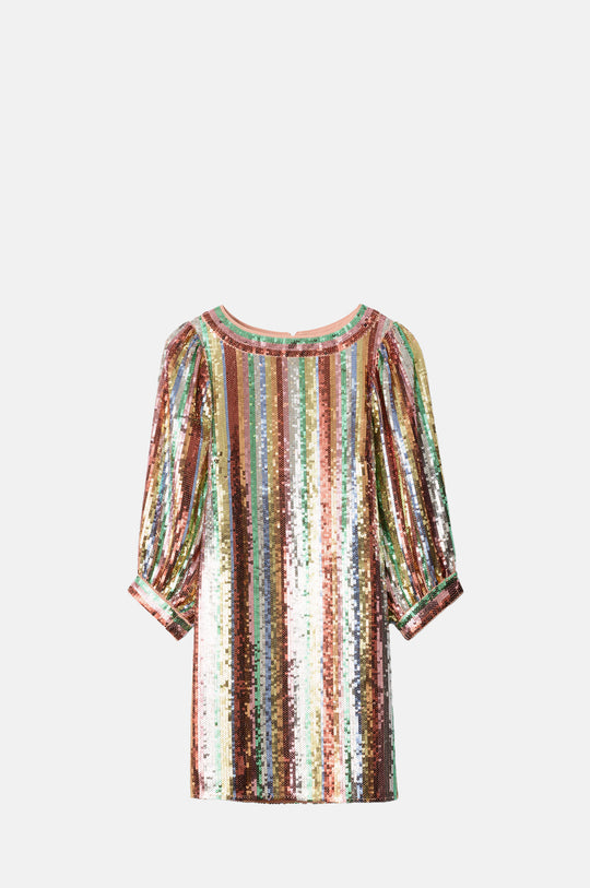 Laurie Dress Dixie Stripe Embellishment Multi