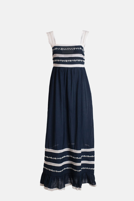 Malie Dress Deep Navy