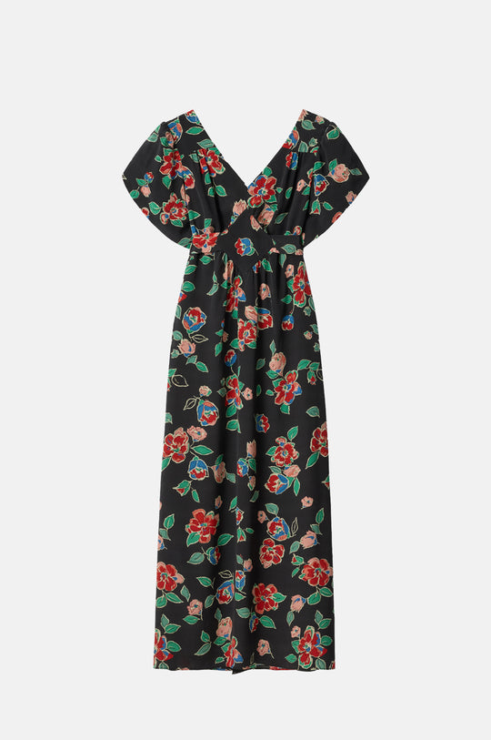Riella Dress Kimmie Floral Charcoal