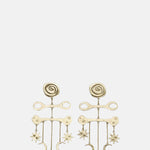 Rixo Shay Earrings Gold.