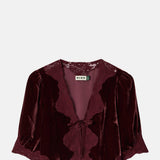 Rixo Ursula Top Bordeaux.
