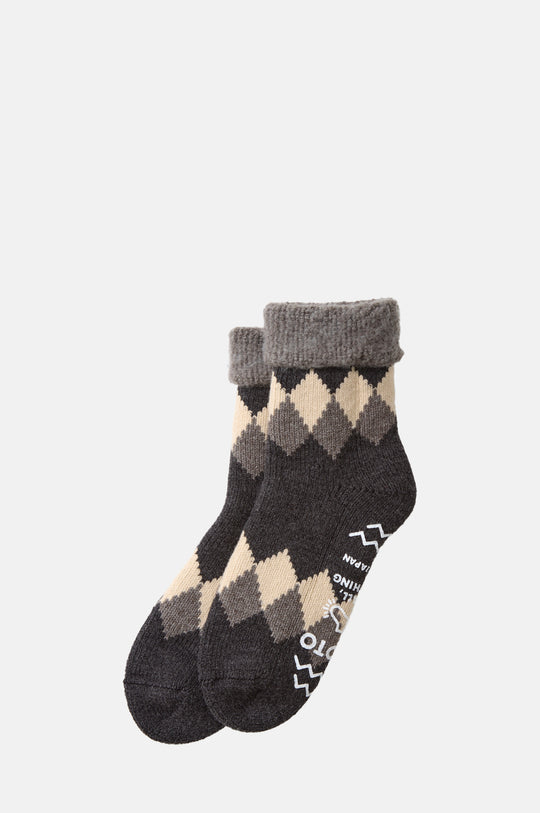 Comfy Room Socks "Diamond" D.Gray/Charcoal