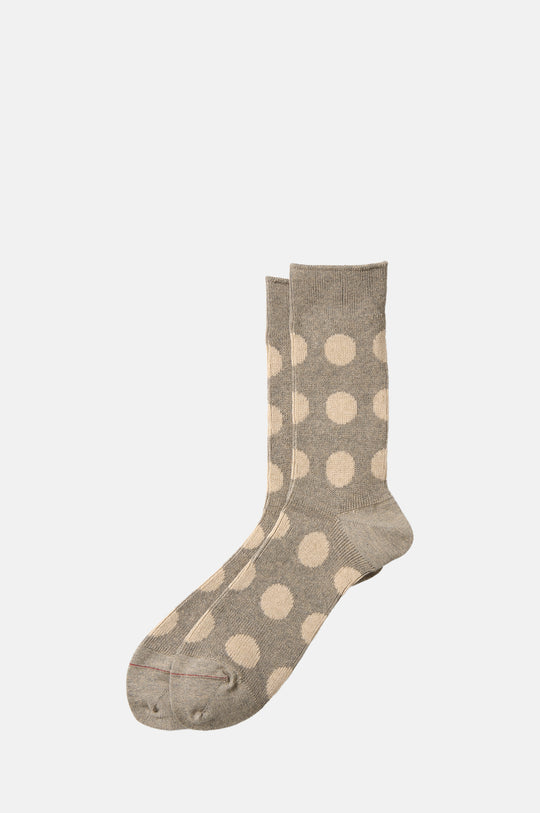 Porthole Dot Socks Grayge/L.Beige