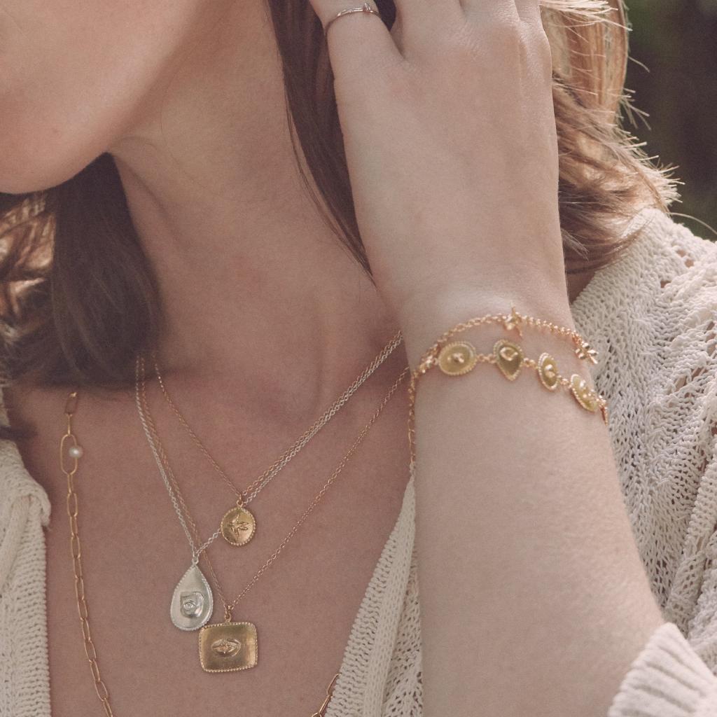 A.M. Small Ex-voto Swallow Necklace Silver