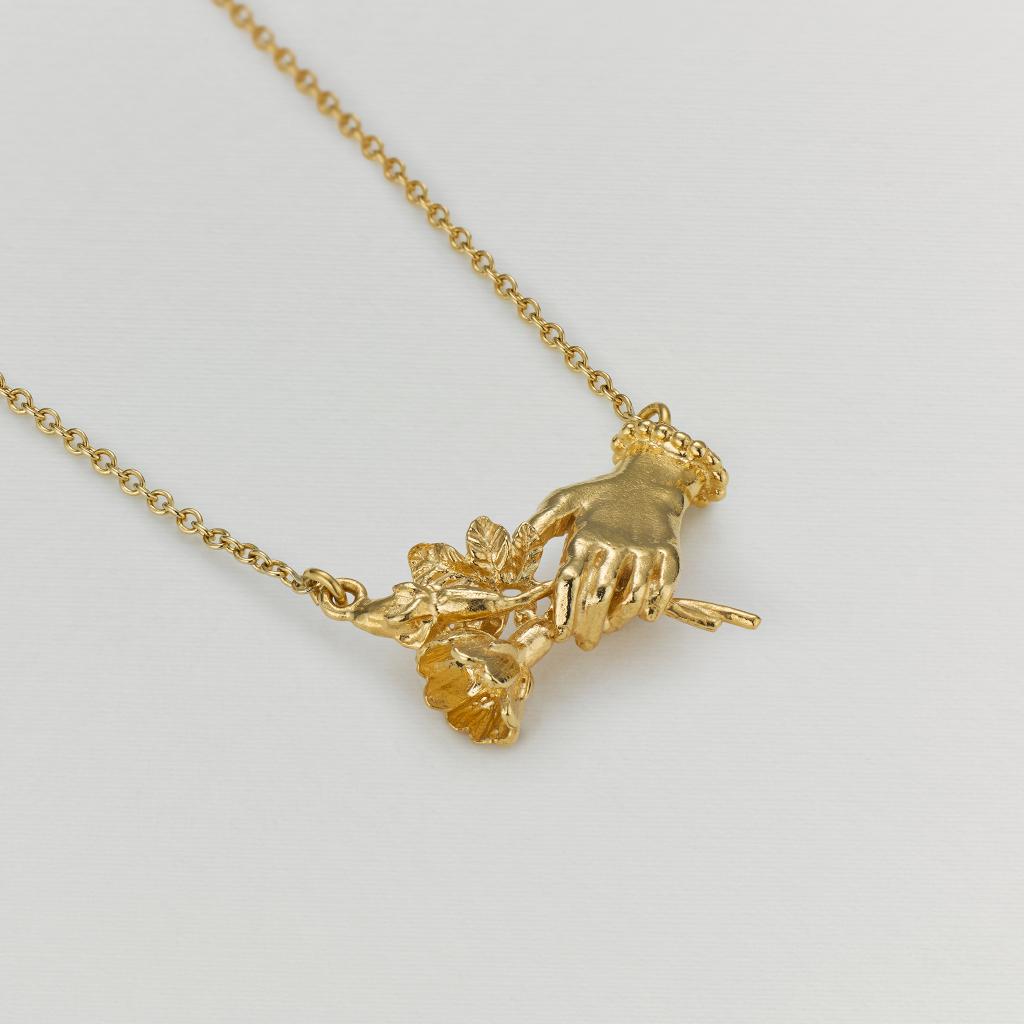 A.M. Gift of Flowers Inline Necklace Gold