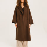 Angele Double Face Coat Marron