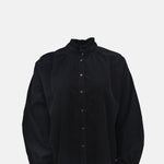 Scarecoeur Soline Velvet Blouse Noir.