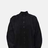 Scarecoeur Soline Velvet Blouse Noir.