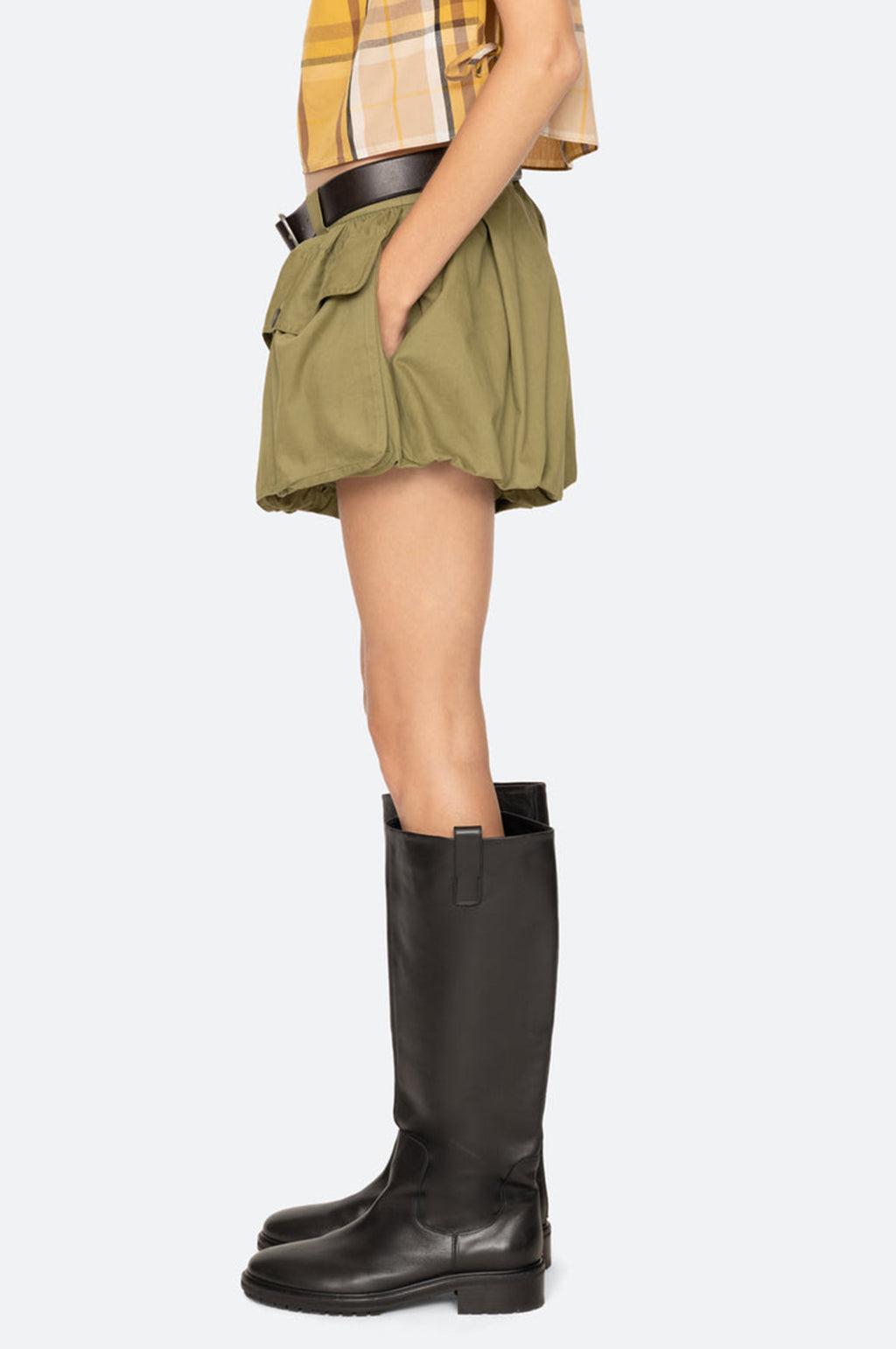 Andrea Workwear Bubble Shorts Army