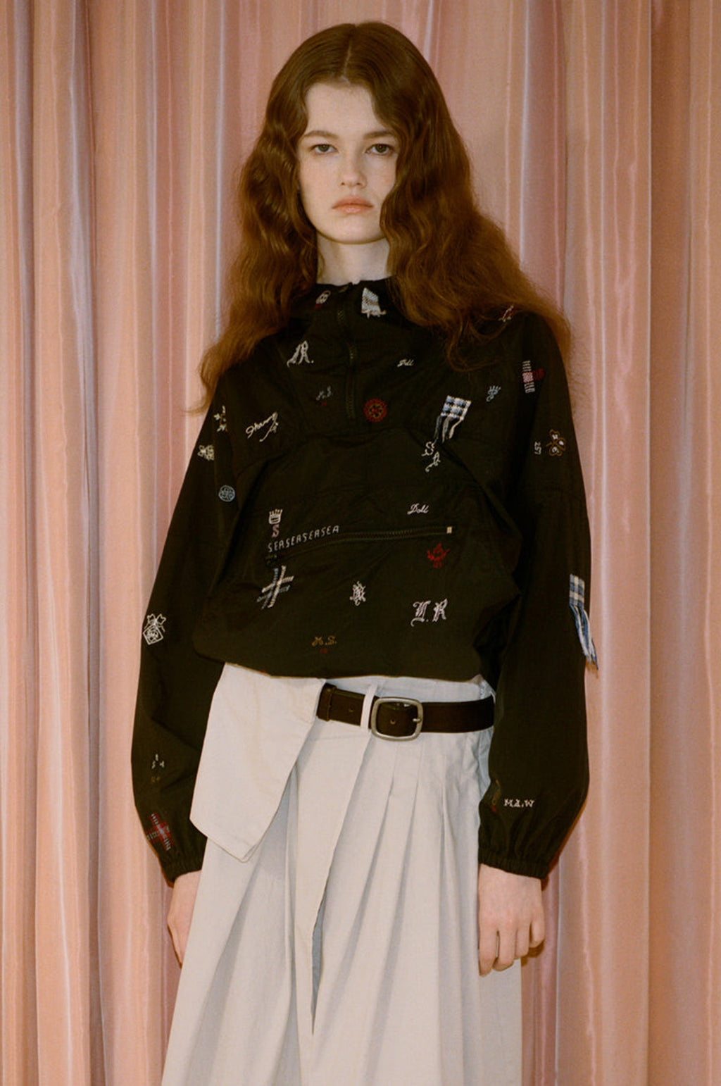 Claira Emb Anorak Navy