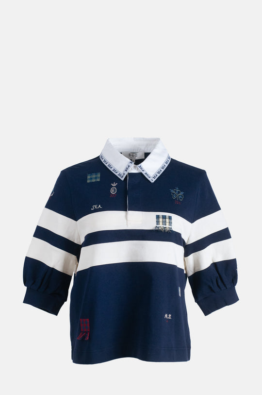 Claira Emb Rugby Shirt Multi