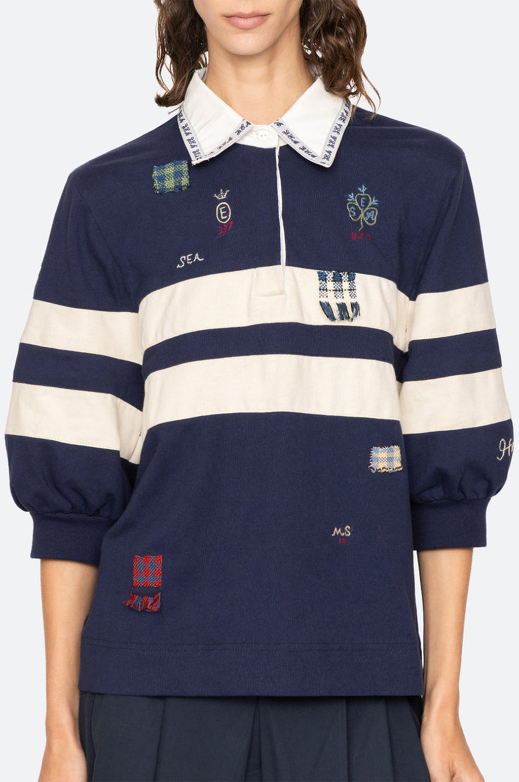 Claira Emb Rugby Shirt Multi