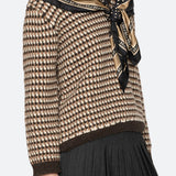 Declan V-Neck Sweater w/Scarf