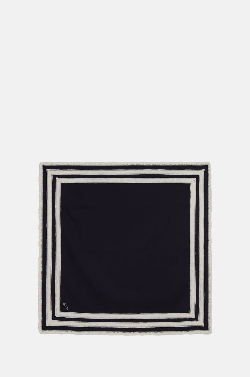 Ethel Solid Handkerchief Navy
