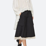 Kathleen Tuxedo L/Slv Shirt Cream