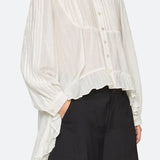 Kathleen Tuxedo L/Slv Shirt Cream