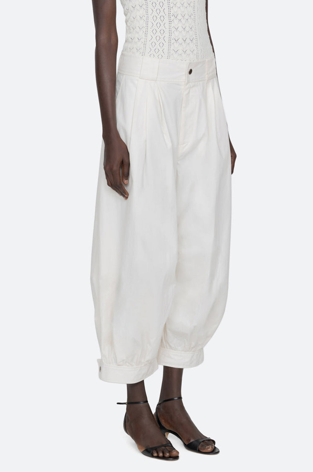 Lois Twill Pants Cream