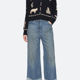 Margeurite Lace Patch L/Slv Cardigan Navy