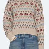 Preston Knit Crew Neck Sweater Cream