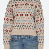 Preston Knit Crew Neck Sweater Cream