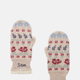 Preston Knit Mittens Cream