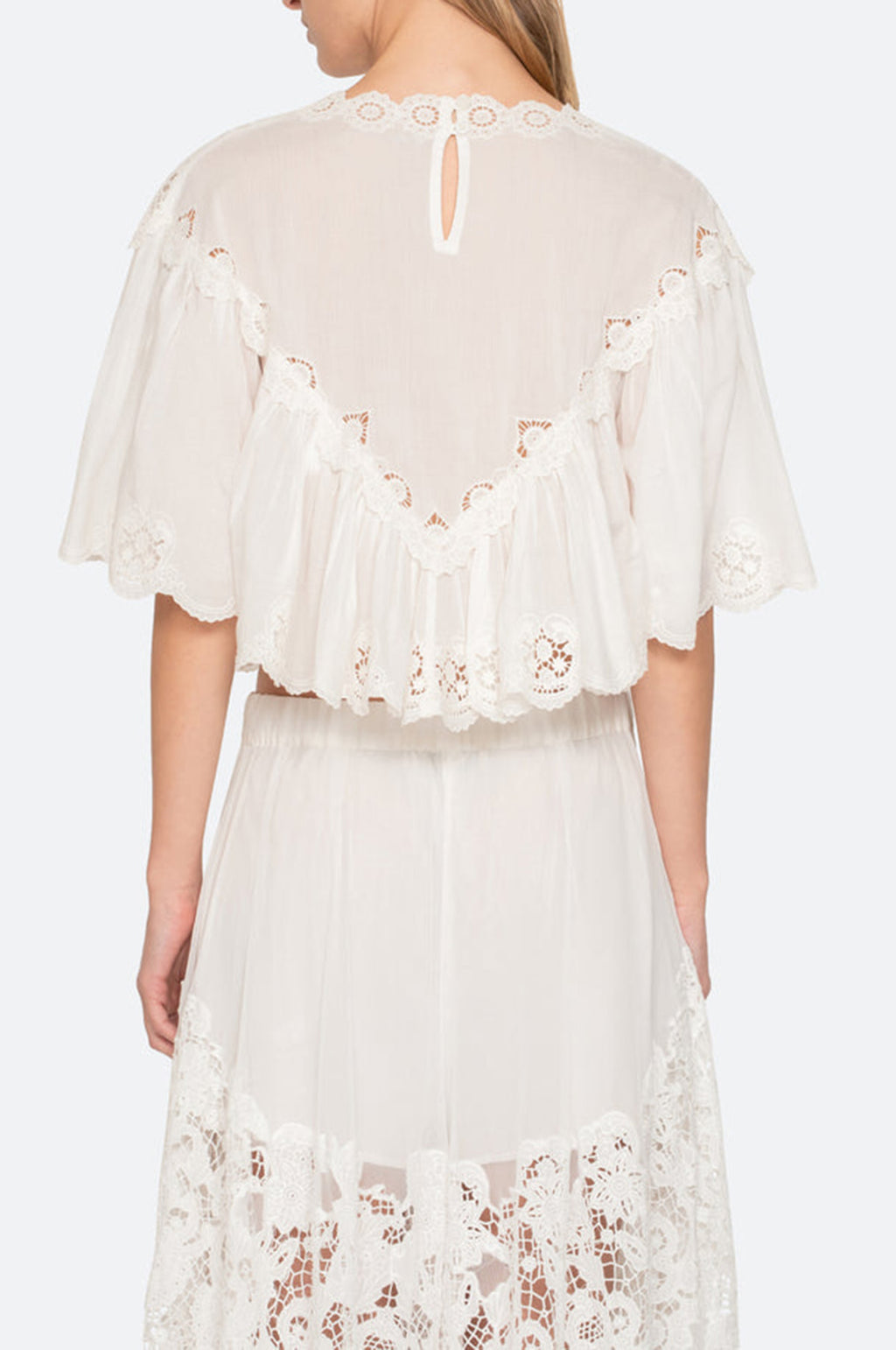 Sofia Embroidery Top Cream