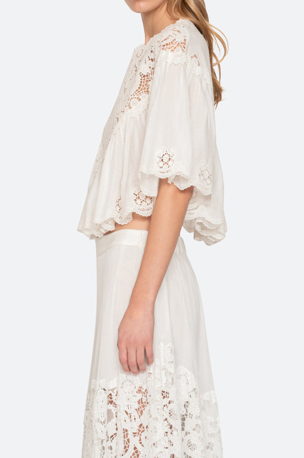 Sofia Embroidery Top Cream