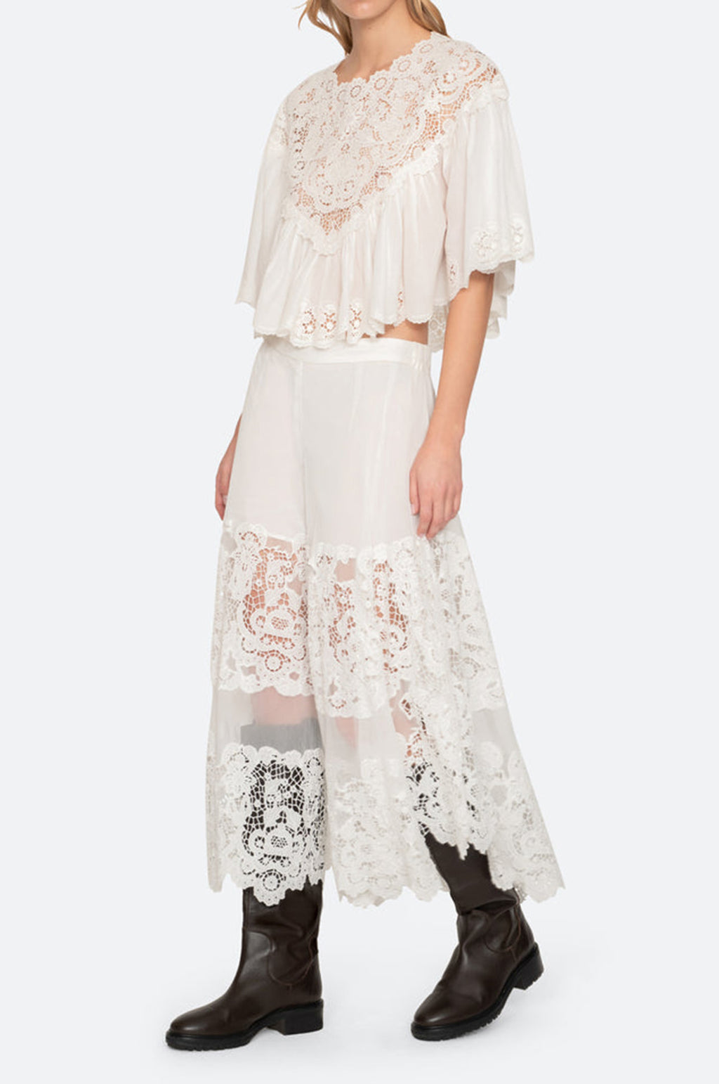 Sofia Embroidery Top Cream