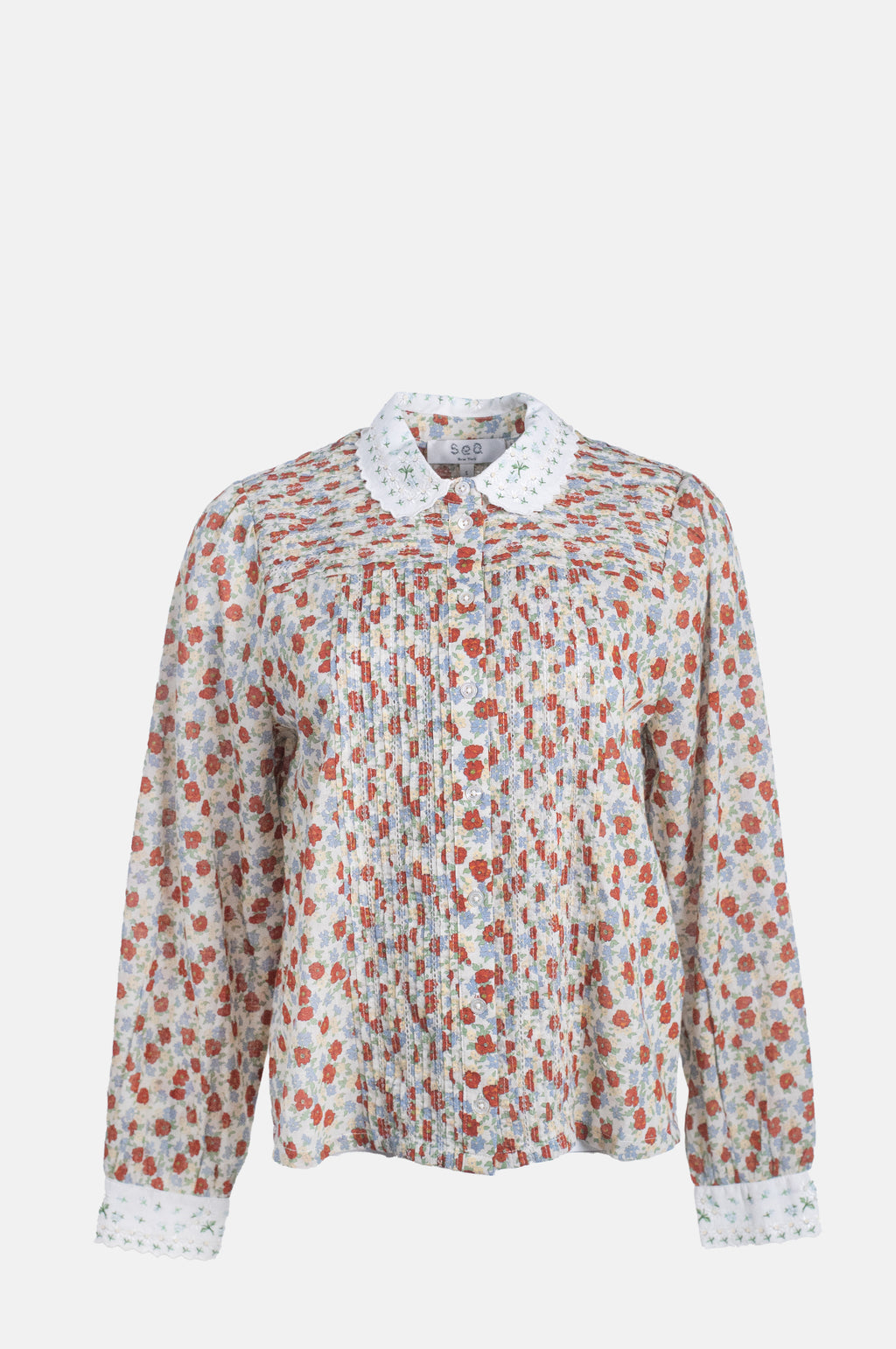 Sea New York Viera Print L Slv Blouse Multi.