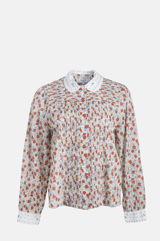 Viera Print L/Slv Blouse Multi