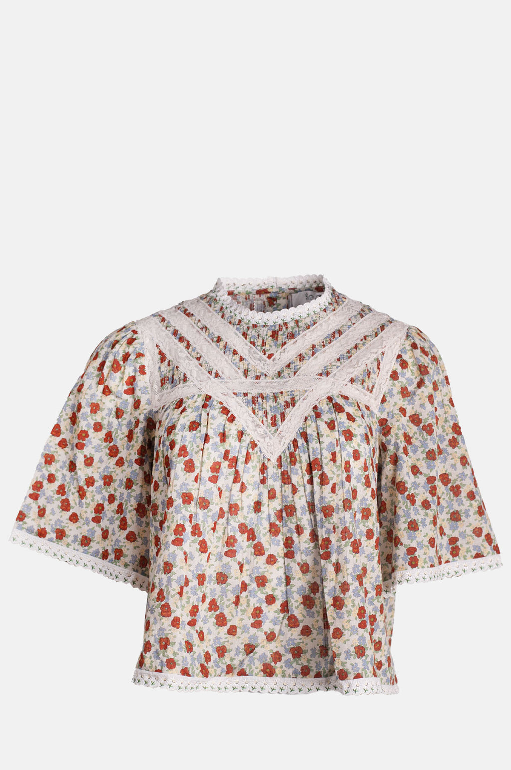 Sea New York Viera Print Short Sleeve Blouse Multi.