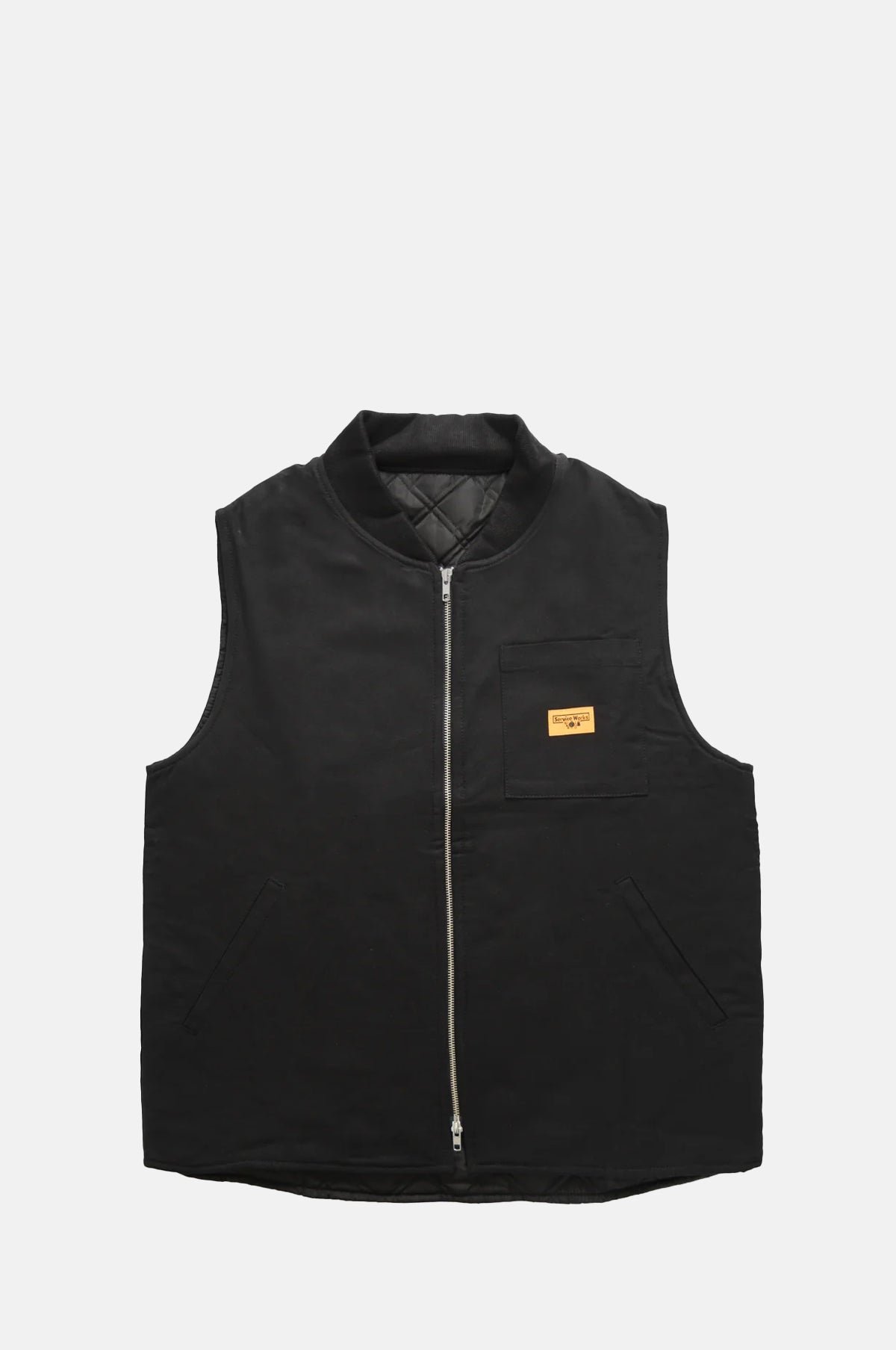 Service Works Canvas Work Vest Black.