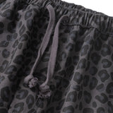 Patterned Easy Chef Pants Black Leopard