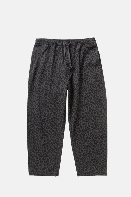 Patterned Easy Chef Pants Black Leopard