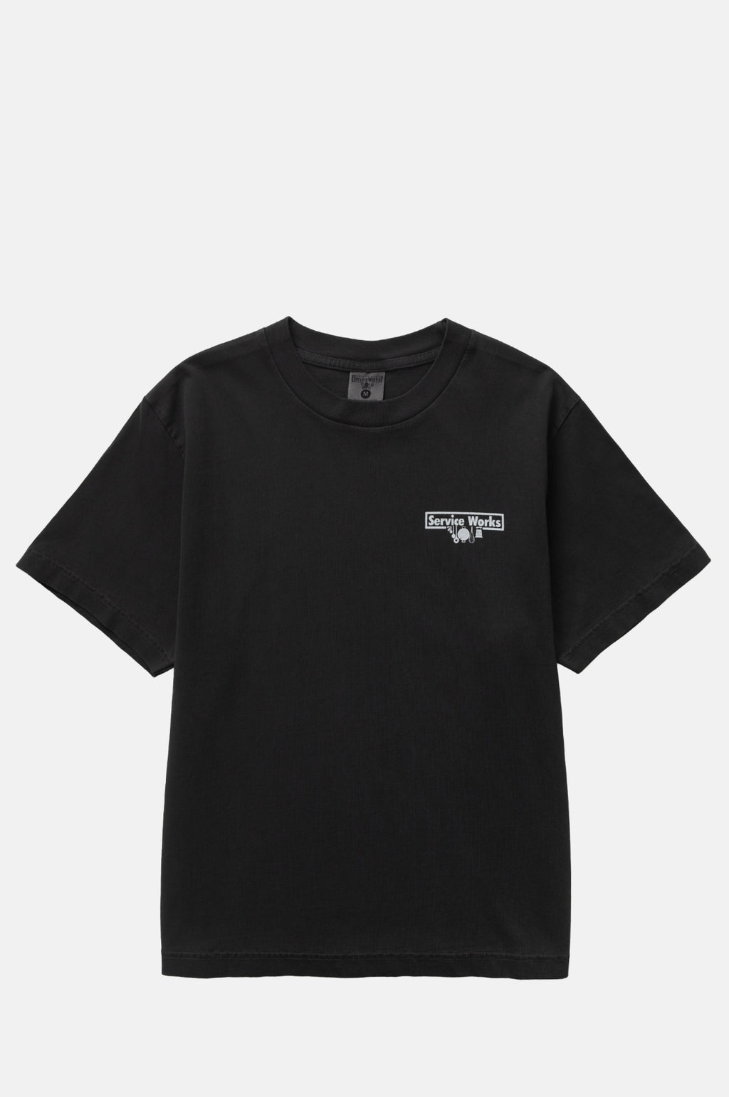 Service Works Pigment Dyed Trademark Tee Black.