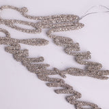 Merry Christmas Ornament Silver Glitter