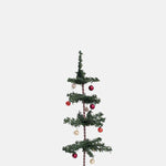 Shishi Tree Green with Red & White Balls 17cm.