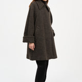 Beate Coat Brown/Black Twill