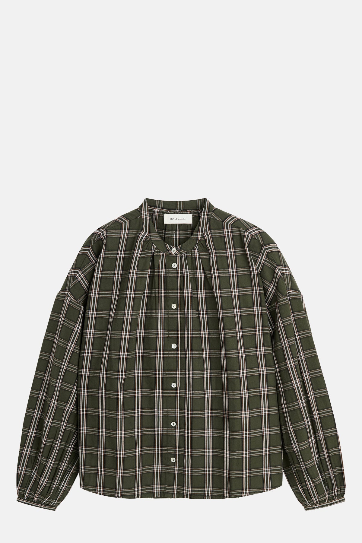 Skall Studio Cilla Shirt Green White Check.