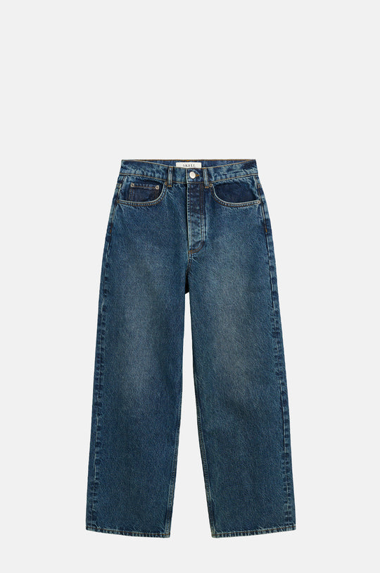 Cole Boyfriend Jeans Washed Dark Blue