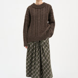 Dagny Skirt Green/White Check