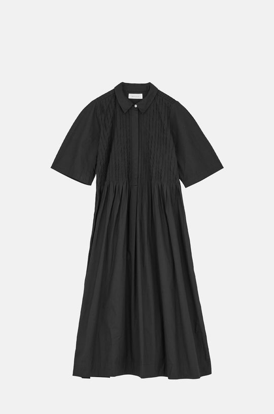 Dot Shirtdress Black