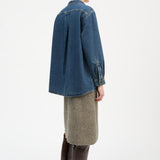 Edgar Shirt Washed Dark Blue