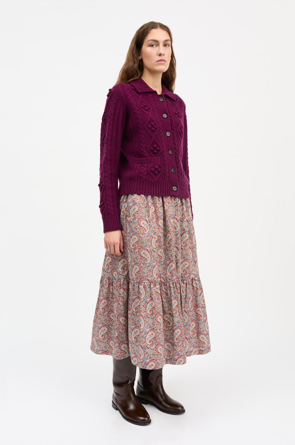 Iseline Skirt Floral Paisley