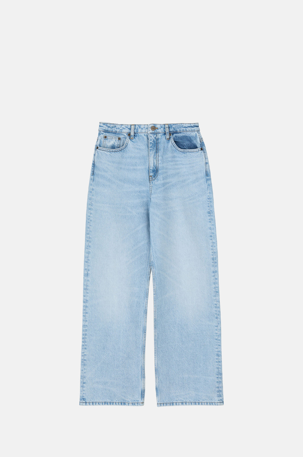 Skall Studio Willow Wide Jeans Worn Light Blue.